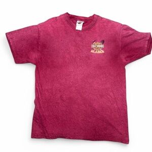 Vintage distressed Harley-Davidson alaska Maroon T-Shirt